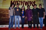 Imtiaz Ali, Randeep Hooda, Alia Bhatt, A R Rahman, Sajid Nadiadwala, Bhushan Kumar at the First look launch of Highway in PVR, Mumbai on 16th Dec 2013